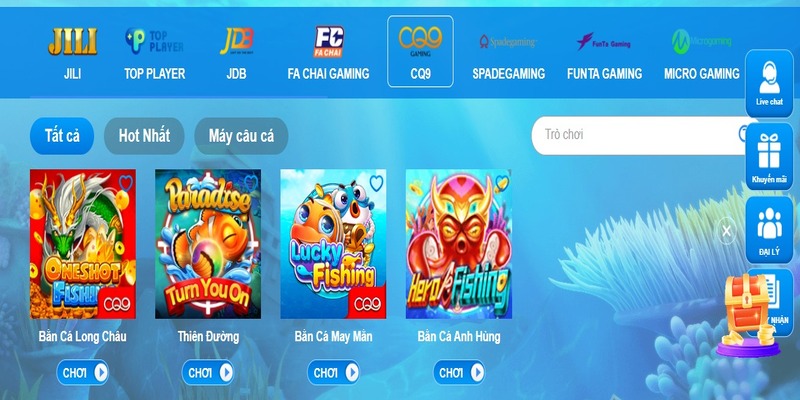Các sảnh bắn cá RR88 chất lượng cao